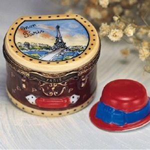 Limoges Paris Eiffel Tower Hat Box